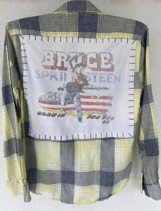 Bruce Springsteen Upcycled Flannel