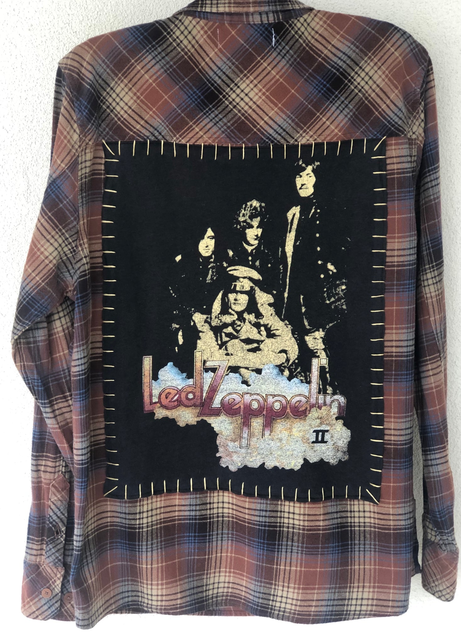 Led Zeppelin Upcycled Flannel