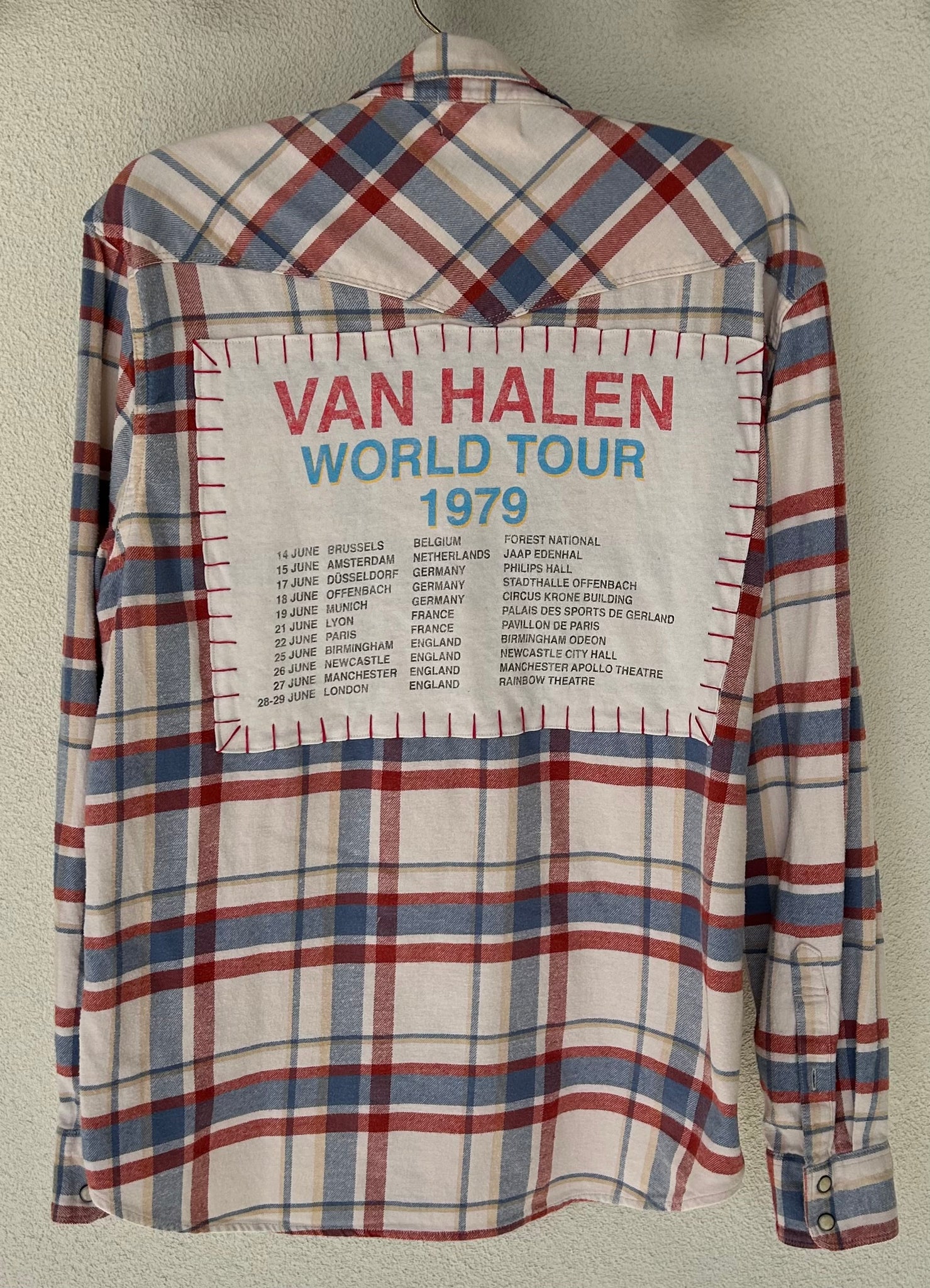 Van Halen Upcycled Flannel