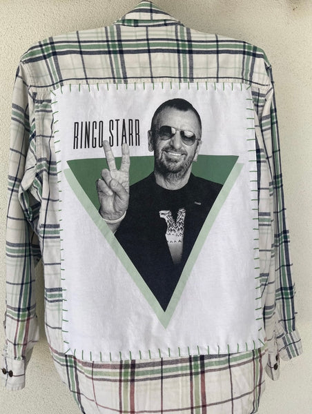 Ringo Starr Upcycled Flannel