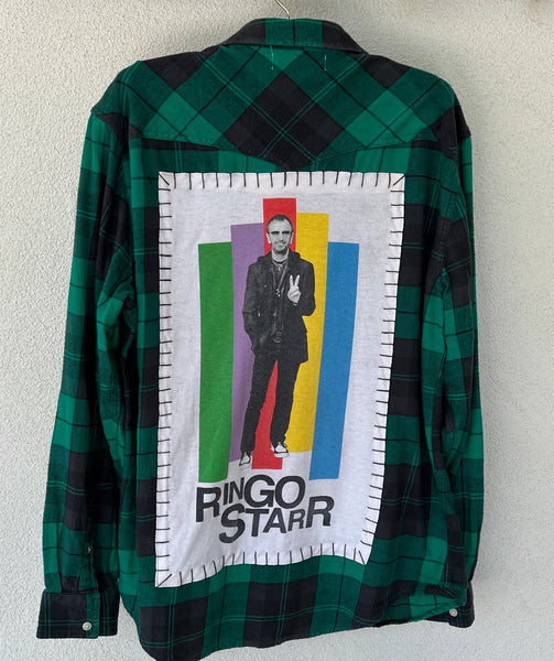 Ringo Starr Upcycled Flannel