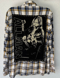 Duane Allman Upcycled Flannel