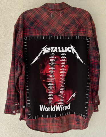 Metallica Upcycled Flannel