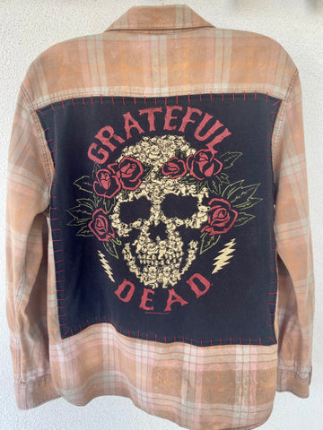 Grateful Dead Upcycled Flannel