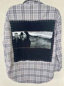 U2 Upcycled Flannel Shirt