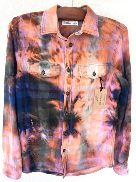 Pink Floyd  Upcycled Flannel Shirt