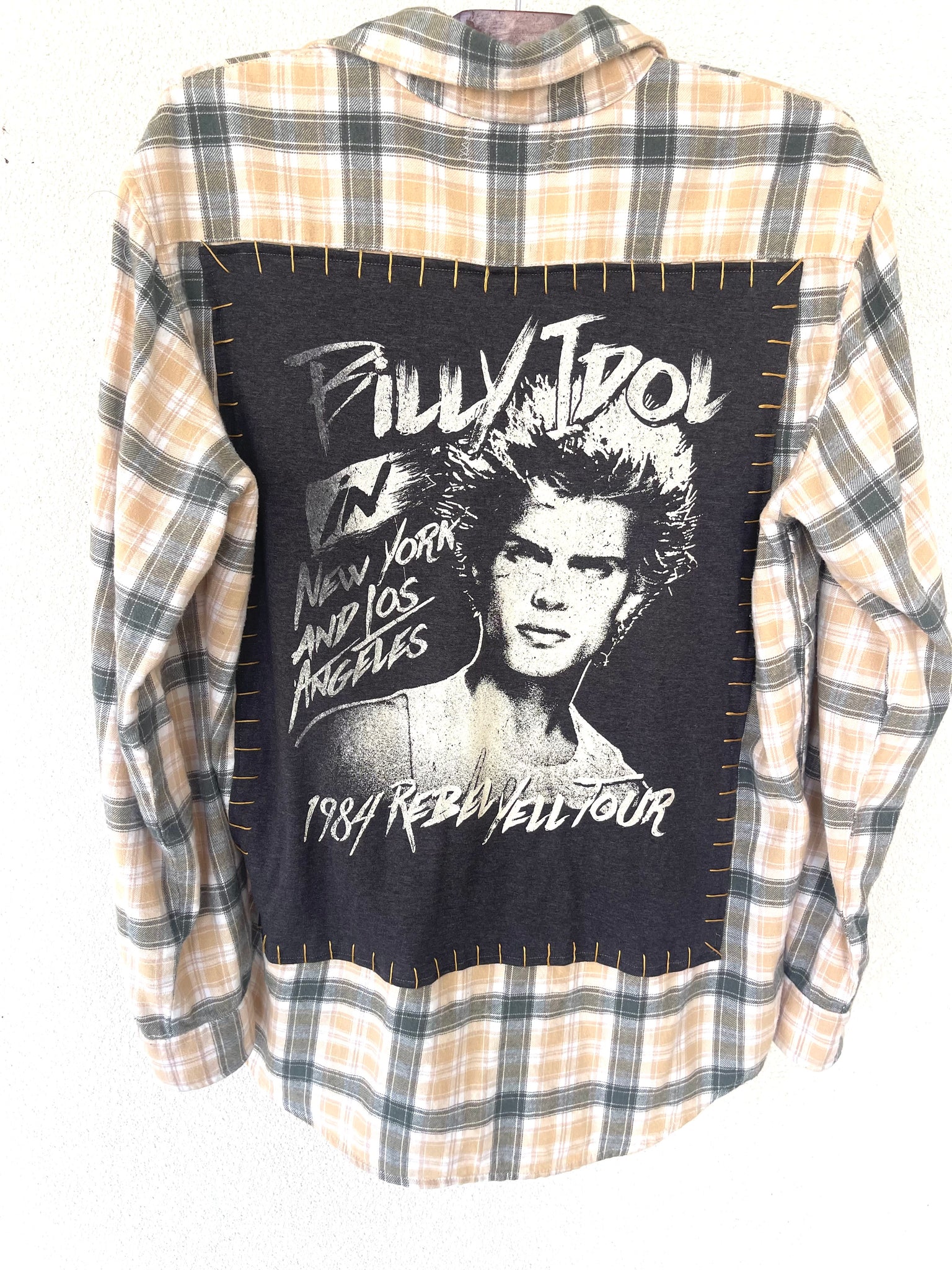 Billy Idol Upcycled Flannel