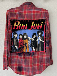 Bon Jovi Upcycled Flannel