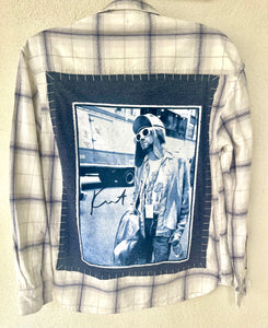 Kurt Cobain Upcycled Flannel shirt