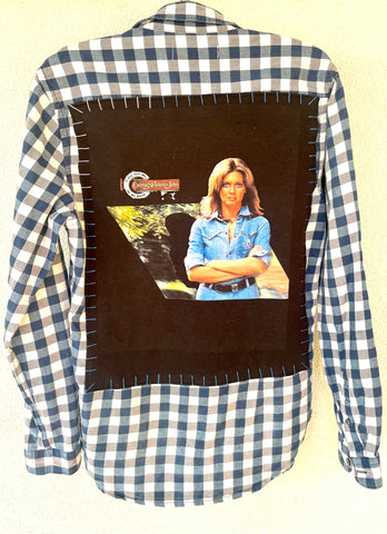 Olivia Newton John Upcycled Brushed Cotton Shirt