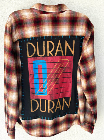 Duran Duran Upcycled Flannel