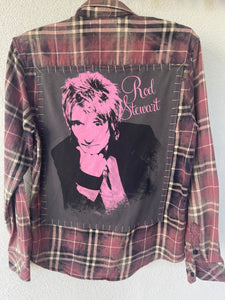 Rod Stewart Upcycled Flannel shirt