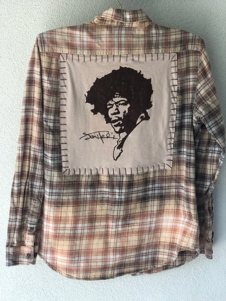 Jimi Hendrix Upcycled Flannel