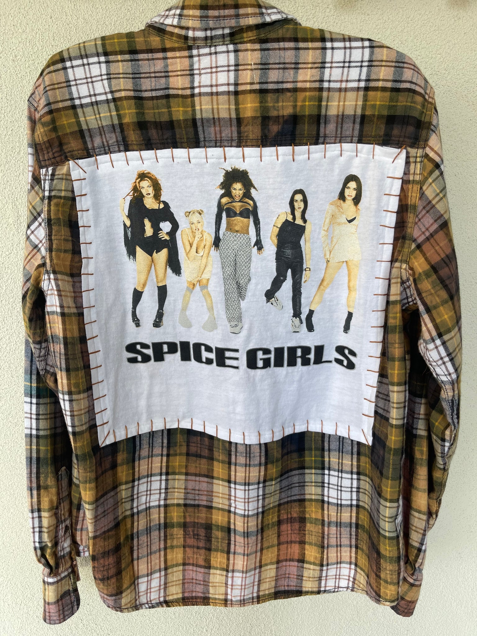 The Spice Girls Upcycled flannel shirt