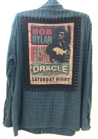 Bob Dylan Upcycled Flannel