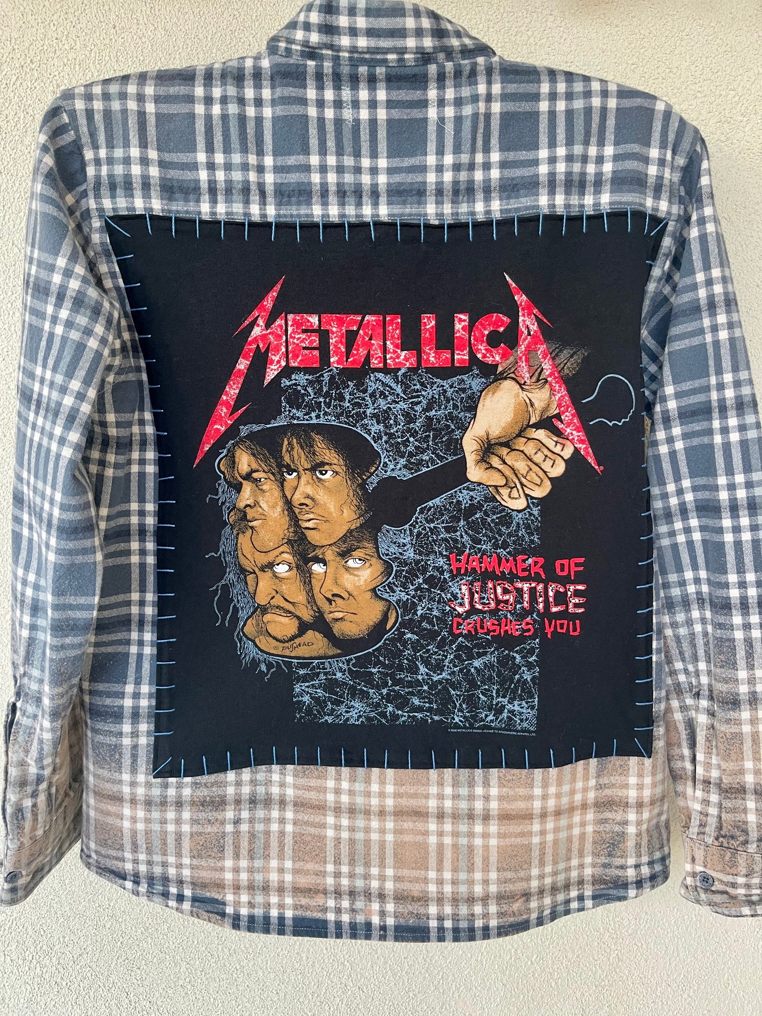 Metallica Upcycled Brushed Woven Shirt