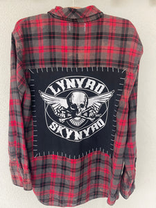 Lynyrd Skynyrd Upcycled Flannel