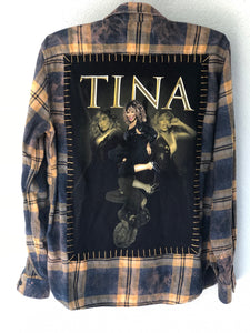 Tina Turner Upcycled Flannel