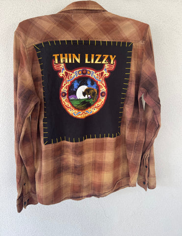 Thin Lizzy Upcycled Flannel Shirt