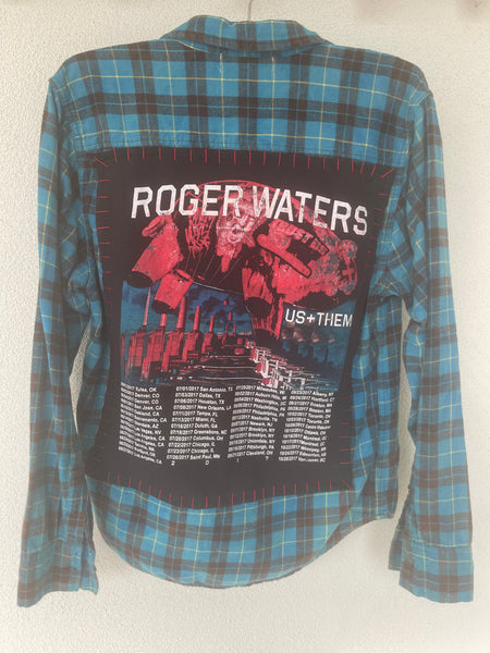 Roger Waters Upcycled Flannel Shirt