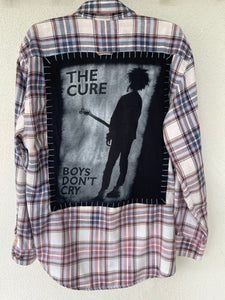 The Cure Upcycled Flannel  Shirt