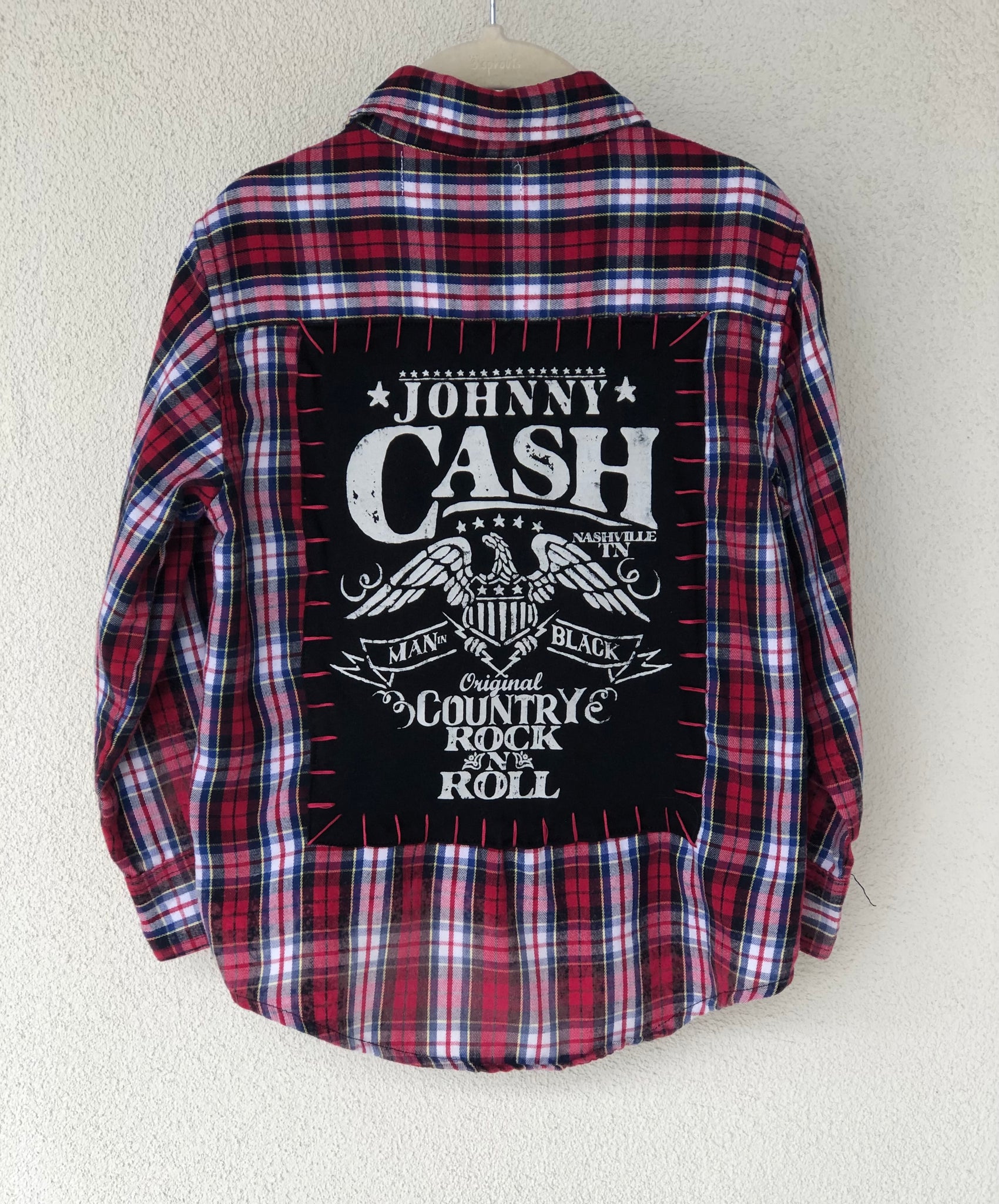 Johnny Cash Upcycled Kid’s Shirt