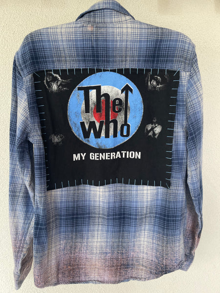 The Who  Upcycled Flannel shirt