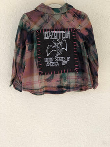 Led Zeppelin Upcycled Kid's Flannel