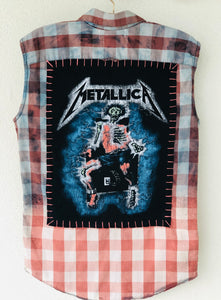 Metallica Upcycled Woven Sleeveless Shirt