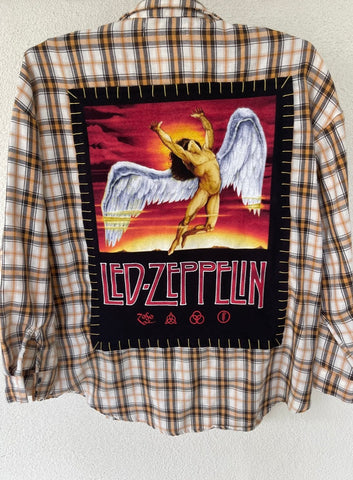 Led Zeppelin Upcycled Shirt