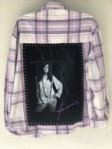 Janis Joplin Upcycled Flannel