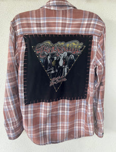 Aerosmith Upcycled Flannel
