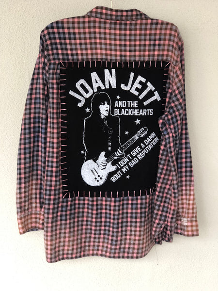 Joan Jett Upcycled Flannel
