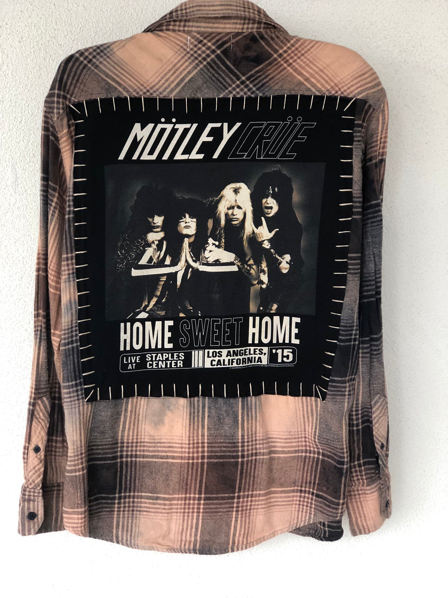 Motley Crue Upcycled Flannel