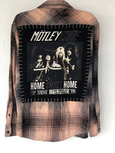 Motley Crue Upcycled Flannel