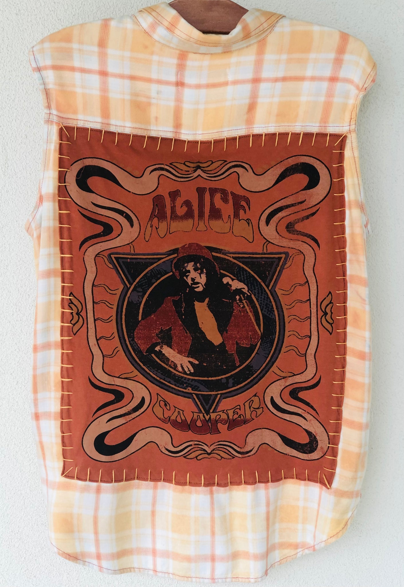 Alice Cooper Upcycled Woven Sleeveless Shirt