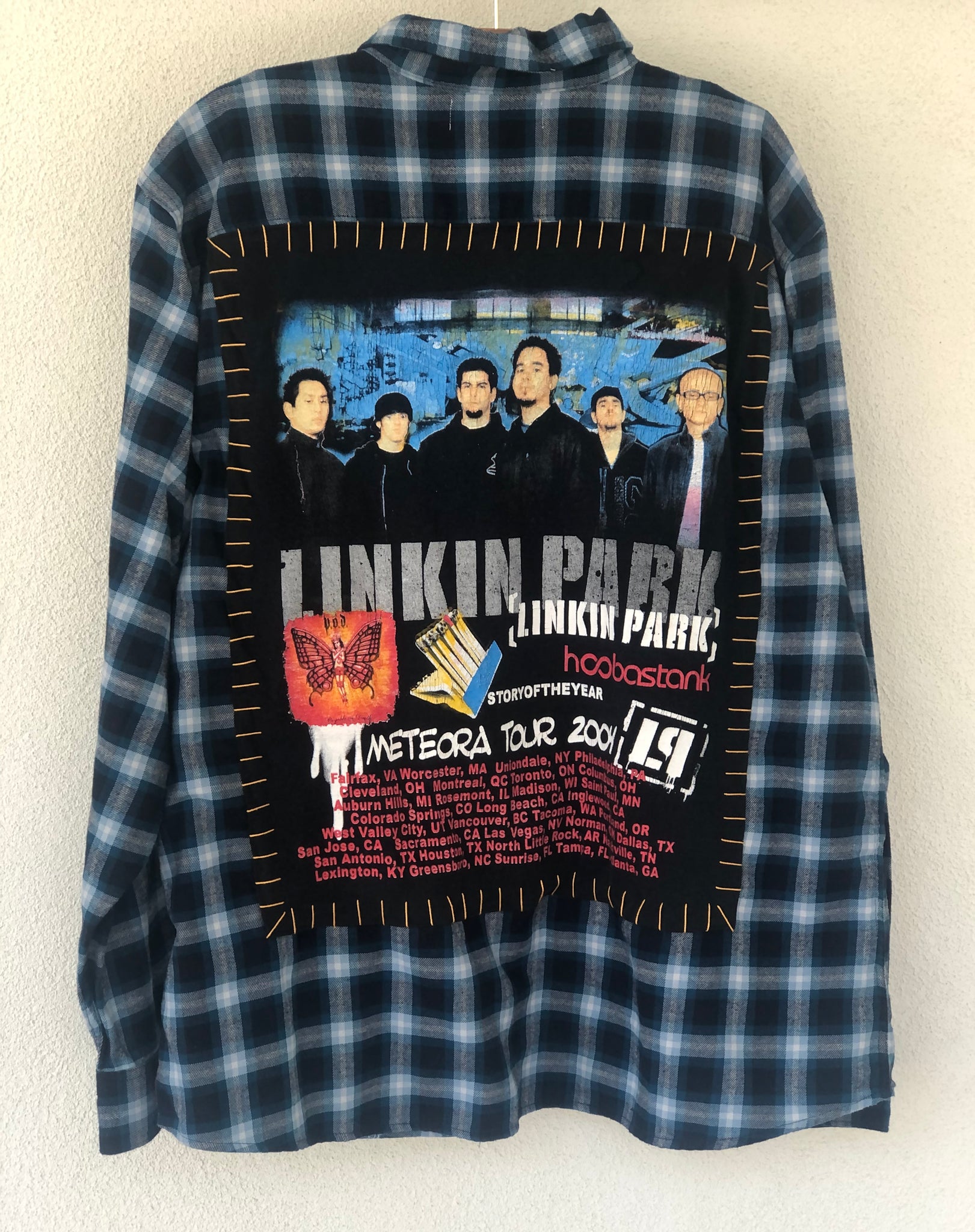 Linkin Park Upcycled Flannel