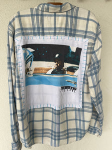 Ice Cube Upcycled Flannel Shirt