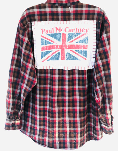 Paul McCartney Upcycled Flannel