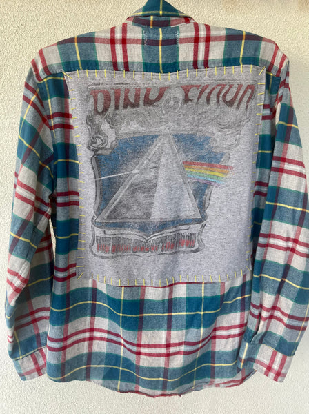 Pink Floyd  Upcycled Flannel