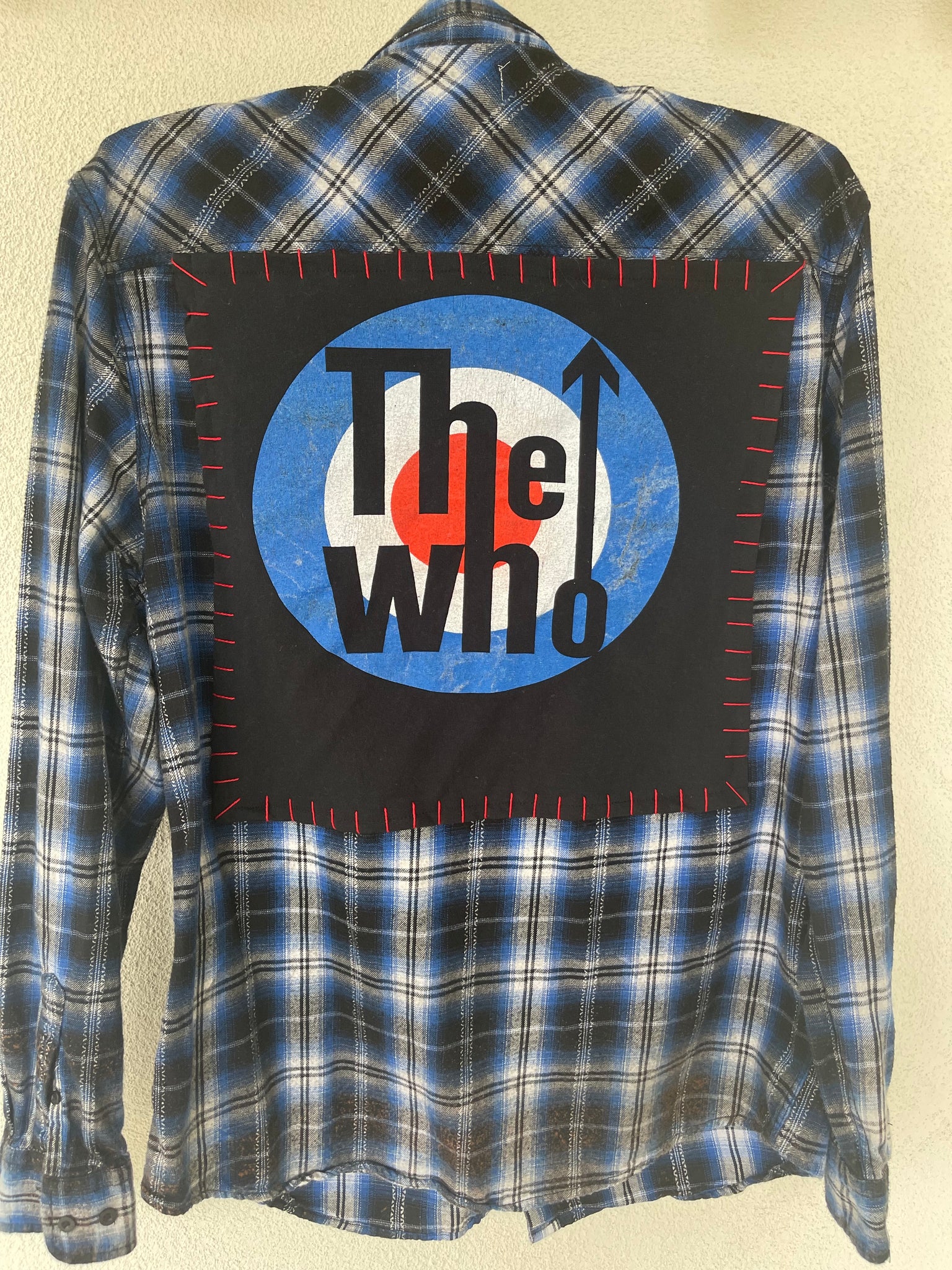 The Who  Upcycled Flannel Shirt