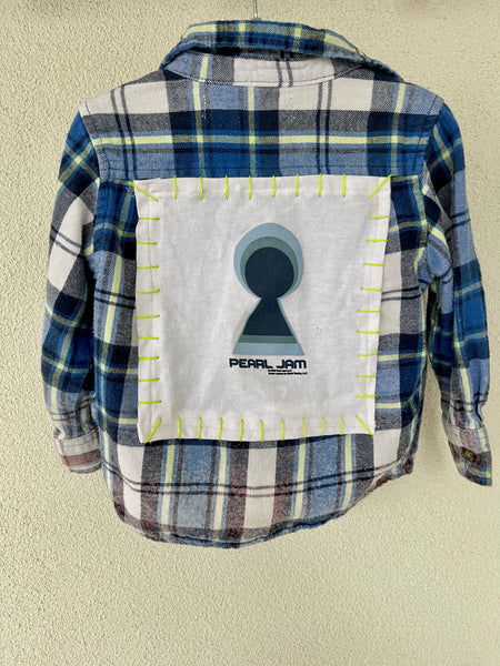 Pearl Jam Upcycled Flannel Shirt