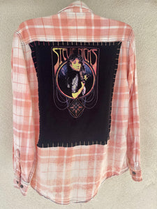 Stevie Nicks Upcycled Flannel-Small