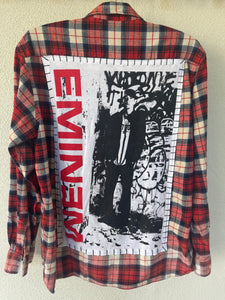 Eminem.Upcycled Flannel shirt