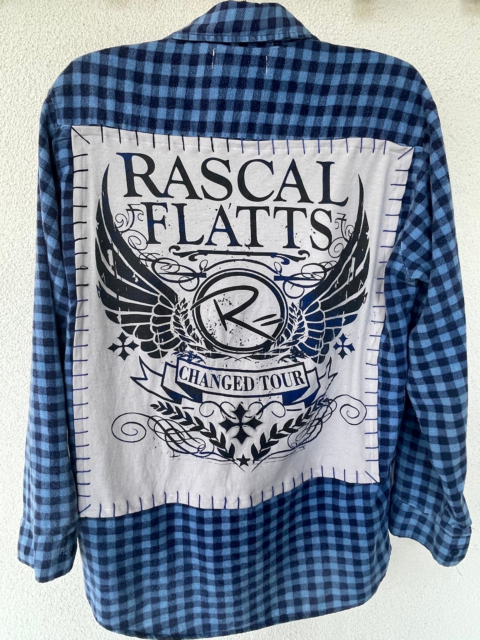 Rascal Flatts Upcycled Flannel shirt