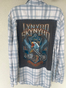 Lynyrd Skynyrd Upcycled Flannel