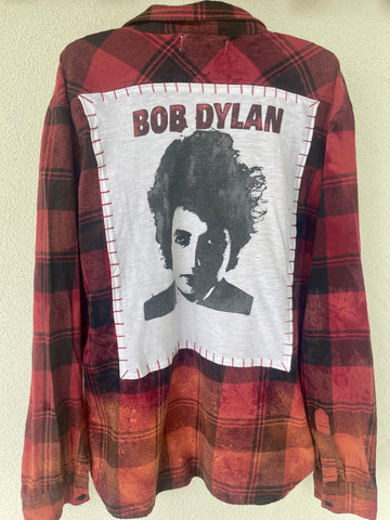 Bob Dylan Upcycled Flannel