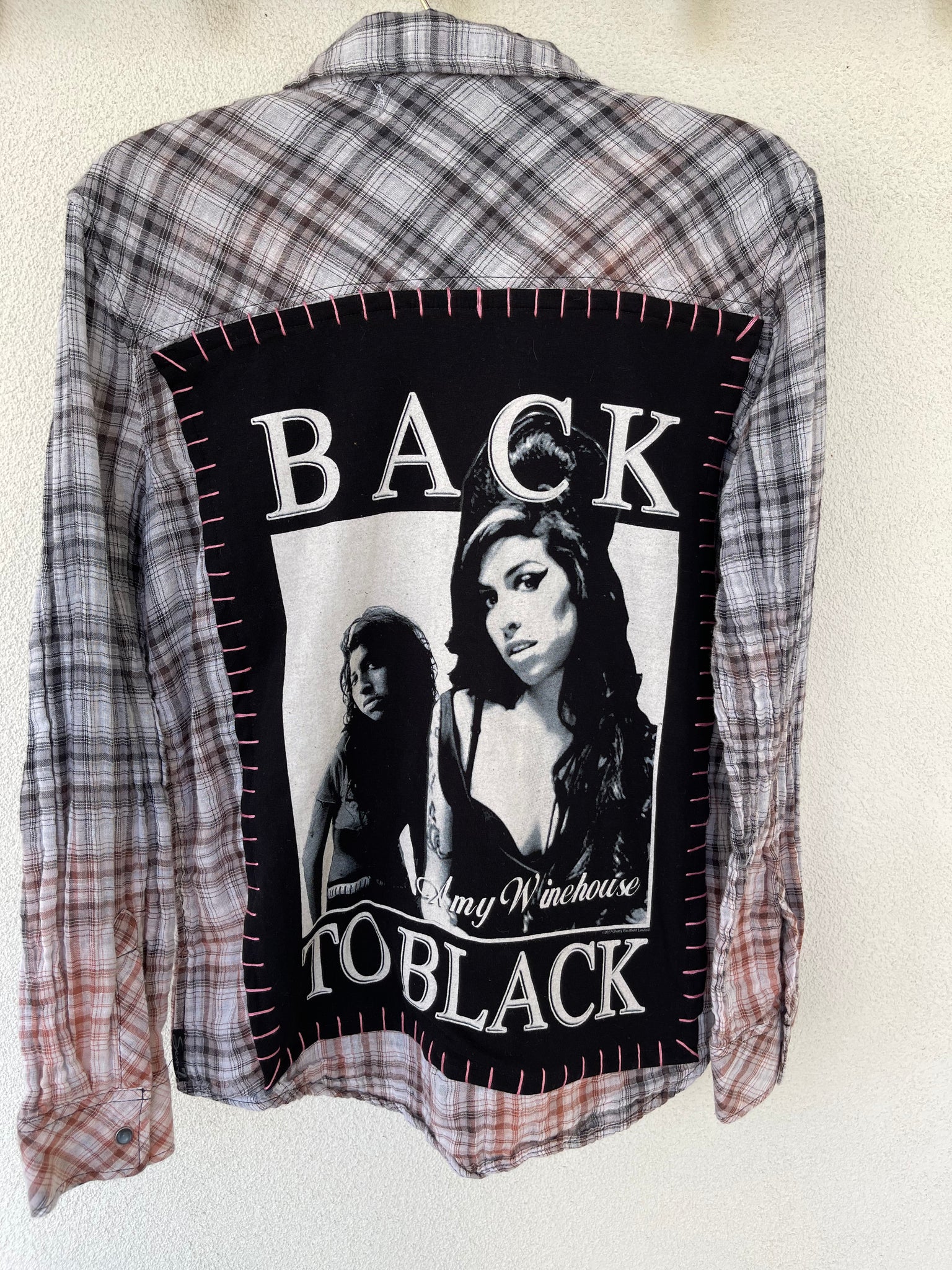 Amy Winehouse Upcycled lightweight gauze shirt