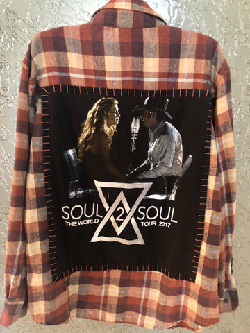 Faith Hill and Tim McGraw Upcycled Flannel